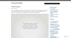 Desktop Screenshot of consumerbeat.wordpress.com