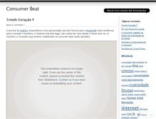 Tablet Screenshot of consumerbeat.wordpress.com