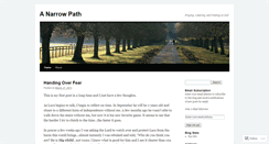 Desktop Screenshot of anarrowpath.wordpress.com