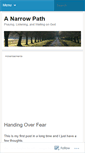 Mobile Screenshot of anarrowpath.wordpress.com