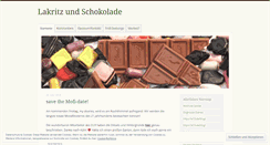 Desktop Screenshot of lakritzundschokolade.wordpress.com