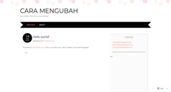 Desktop Screenshot of caramengubah.wordpress.com