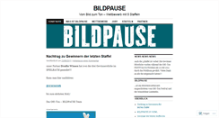 Desktop Screenshot of bildpause.wordpress.com