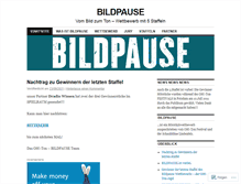 Tablet Screenshot of bildpause.wordpress.com