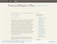 Tablet Screenshot of financialskeptic.wordpress.com