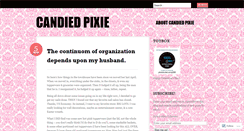 Desktop Screenshot of candiedpixie.wordpress.com