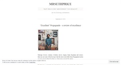 Desktop Screenshot of mrsethprice.wordpress.com