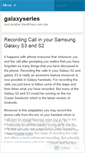 Mobile Screenshot of galaxyseries.wordpress.com