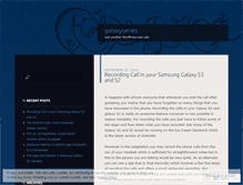 Tablet Screenshot of galaxyseries.wordpress.com
