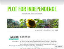 Tablet Screenshot of plottingforindependence.wordpress.com