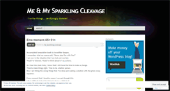 Desktop Screenshot of mysparklingcleavage.wordpress.com