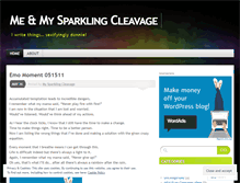 Tablet Screenshot of mysparklingcleavage.wordpress.com