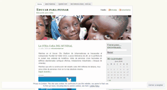 Desktop Screenshot of educarparapensar.wordpress.com