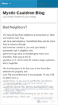 Mobile Screenshot of mysticcauldron.wordpress.com