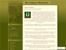 Tablet Screenshot of butterflymusings.wordpress.com