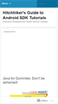 Mobile Screenshot of androidsdktutorials.wordpress.com
