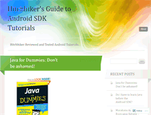 Tablet Screenshot of androidsdktutorials.wordpress.com