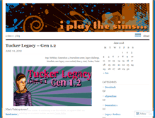 Tablet Screenshot of iplaysims.wordpress.com