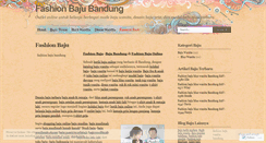 Desktop Screenshot of fashionbaju.wordpress.com