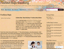Tablet Screenshot of fashionbaju.wordpress.com