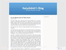 Tablet Screenshot of katydidntt.wordpress.com