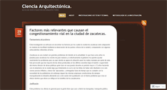 Desktop Screenshot of cienciaarquitectonica.wordpress.com