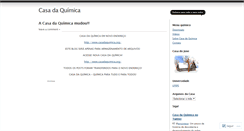 Desktop Screenshot of casadaquimica.wordpress.com