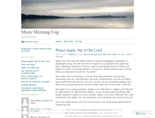 Tablet Screenshot of mistymorningfog.wordpress.com