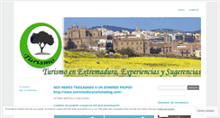 Desktop Screenshot of extremaduraturismo.wordpress.com