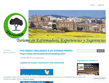 Tablet Screenshot of extremaduraturismo.wordpress.com