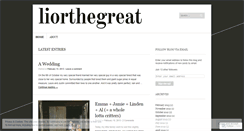 Desktop Screenshot of liorthegreat.wordpress.com