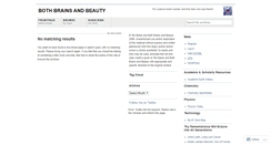 Desktop Screenshot of bothbrainsandbeauty.wordpress.com