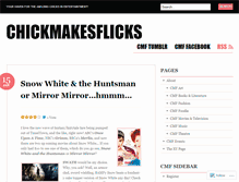 Tablet Screenshot of chickmakesflicks.wordpress.com