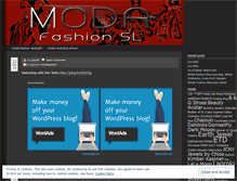 Tablet Screenshot of modafashionsl.wordpress.com