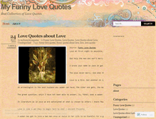 Tablet Screenshot of myfunnylovequotes.wordpress.com