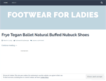 Tablet Screenshot of footwearforladiesa9e.wordpress.com