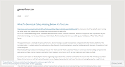 Desktop Screenshot of genesibruton.wordpress.com