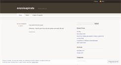 Desktop Screenshot of enzoisapirate.wordpress.com