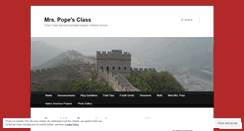 Desktop Screenshot of mrspopesclass.wordpress.com