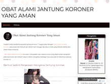 Tablet Screenshot of obatalamijantungkoroneryangaman.wordpress.com