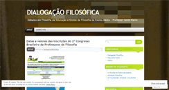 Desktop Screenshot of dialogacaofilosofica.wordpress.com