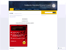 Tablet Screenshot of fundacionpgrowth.wordpress.com