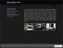 Tablet Screenshot of italianfashionresort.wordpress.com