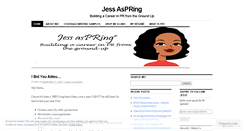 Desktop Screenshot of jessaspring.wordpress.com