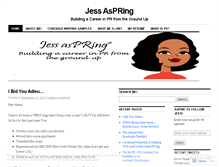 Tablet Screenshot of jessaspring.wordpress.com