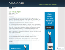 Tablet Screenshot of callouts2011.wordpress.com