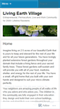 Mobile Screenshot of livingearthvillage.wordpress.com