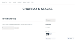 Desktop Screenshot of choppaznstacks.wordpress.com