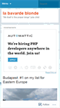 Mobile Screenshot of bavardeblonde.wordpress.com
