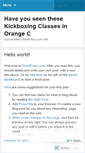 Mobile Screenshot of kickboxingclassesinorangecounty44.wordpress.com